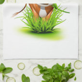 Vache de campagne serviette de cuisine (Plié)