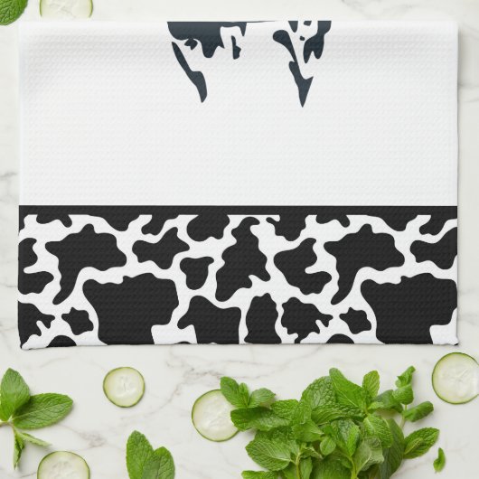 Vache de campagne serviette de cuisine (Plié)