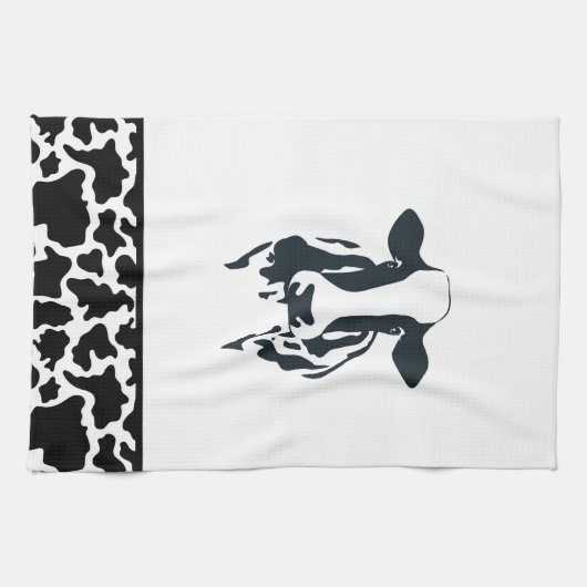 Vache de campagne serviette de cuisine (Horizontal)