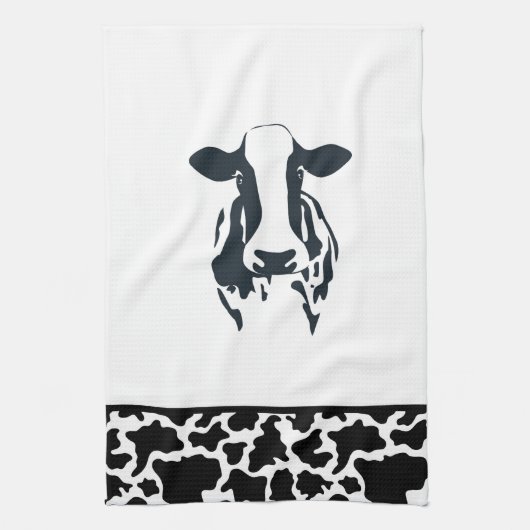 Vache de campagne serviette de cuisine (Vertical)