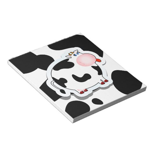 Vache de dessin animé, bloc-notes (Incliné)