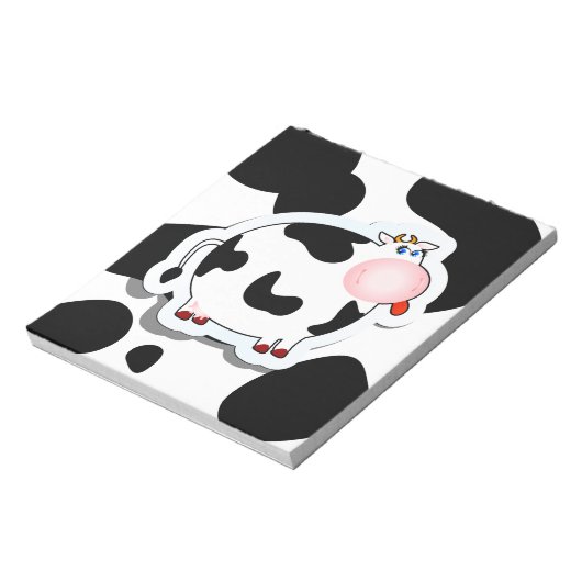 Vache de dessin animé, bloc-notes (Tourné)