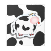 Vache de dessin animé, bloc-notes (Devant)
