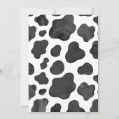 Vache de ferme Invitation pour le troisième annive (Dos)