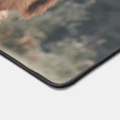 Vache de Highland calvaire herbe d'automne monogra (Coin)