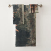 Vache de Highland calvaire herbe d'automne monogra (En situation)