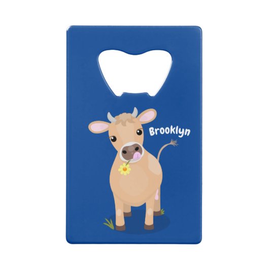 Vache de jersey heureuse et mignonne et dessin ani (Devant)