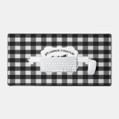 Vache de la ferme à plaid de Buffalo noir (Clavier et souris)