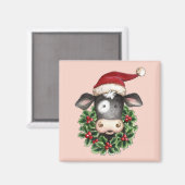 Vache de Noël - Aimant (Recto/Verso)
