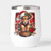 Vache de Noël Highland | Ferme Festive Cute (Arrière)