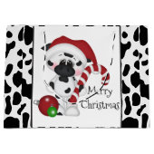 Vache de Noël Vente grand sac cadeau (Devant)