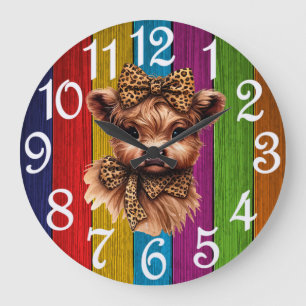Vache de pays grande horloge
