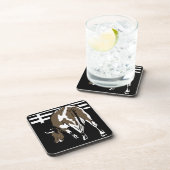 Vache de sciage victorienne sur Dessous de verre (Côté Droit)