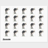 Vache derrière - Stickers (Feuille)