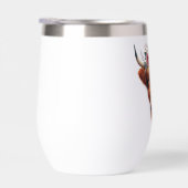 Vache des hautes terres mignonne, florale/printani (Droite)