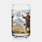 Vache des Highlands dansant le Highland Fling, (Verso)