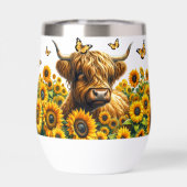 Vache des Highlands et Tournesols (Arrière)