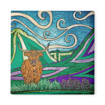 Vache des Highlands - Magnet