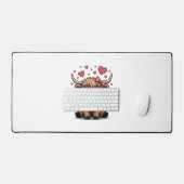 Vache des Highlands mignonne Saint-Valentin lunett (Clavier et souris)