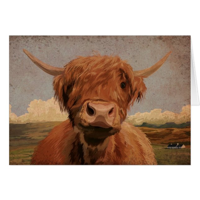 Vache des montagnes écossaise (Devant horizontal)