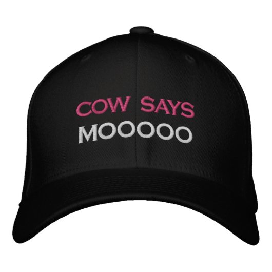 VACHE DIT MOOOO CASQUETTE PAR LBI APPAREL (Devant)