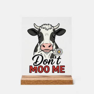 Vache drôle vintage ne me lèche pas gravure