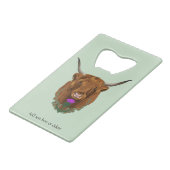 Vache Écossaise des Highlands Thistle Celtique Vio (Devant Angle)