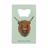 Vache Écossaise des Highlands Thistle Celtique Vio (Dos)