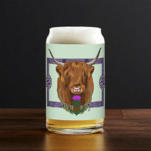 Vache Écossaise des Highlands Thistle Celtique Vio