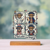 Vache écossaise patriotique rouge blanc et boujee (Neutre)
