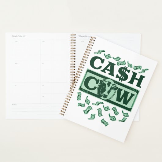 Vache en espèces (Devant avec enveloppe)