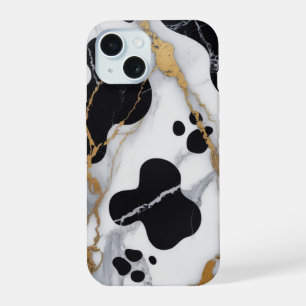 Vache en marbre doré