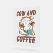 Vache et café, Fille occidentale drôle (Angle)