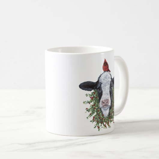 Vache et cardinal Mug (Devant droit)