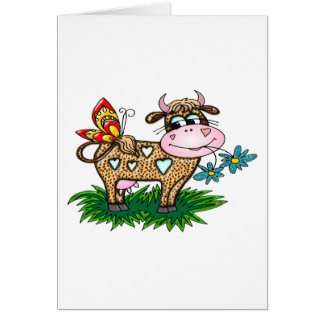 Vache et papillon à guépard