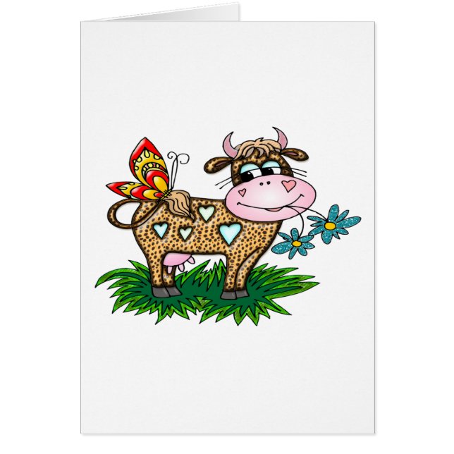 Vache et papillon à guépard (Devant)