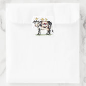 Vache et poussins - Stickers (Sac)
