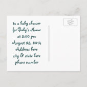 Vache et veau Carte postale/personnaliser d'invita (Dos)