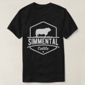 Vache fermier Simmental Cattle TShirt (Design devant)