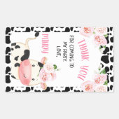 Vache florale avec vache Imprimer Sticker Annivers (Devant)
