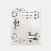 Vache florale personnalisée Couverture mensuelle d (Devant)