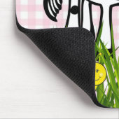 Vache Herbe Floral Pink Plaid Souris Pad! Tapis de (Coin)