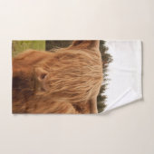 Vache Highland #7 #mur #art (Serviette à main)