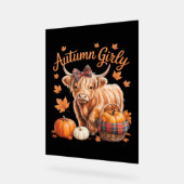 Vache Highland Chute Automne Fille Thanksgiving C (Angle)