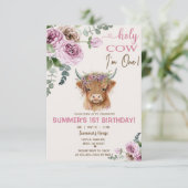 Vache Highland, invitation à l'anniversaire de la  (Debout devant)