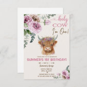 Vache Highland, invitation à l'anniversaire de la  (Devant / Derrière)