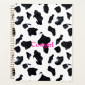 Vache Imprimée Noir Blanc Cowgirl (Devant)