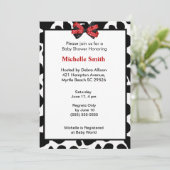 Vache Imprimer Baby Shower Invitations (Debout devant)