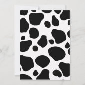 Vache Imprimer Baby Shower Invitations (Dos)