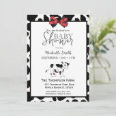 Vache Imprimer Baby Shower Invitations (Debout devant)